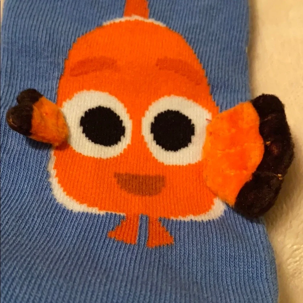 Disney Parks 3D Nemo Youth Socks/Large